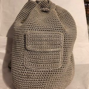The Sak Crochet Drawstring Backpack in great shape